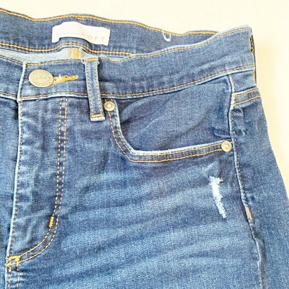 LOFT Modern Skinny stretch mid rise‎ denim stretch jeans - Size 28 / 6 - Picture 2 of 7